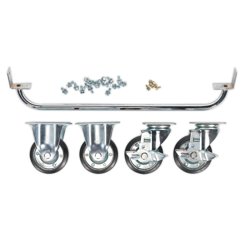 Industrial Handle & Wheel Kit for 725mm Cabinets | Pipe Manufacturers Ltd..
