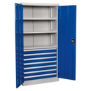 Industrial Cabinet 7 Drawer 3 Shelf 1800mm | Pipe Manufacturers Ltd..