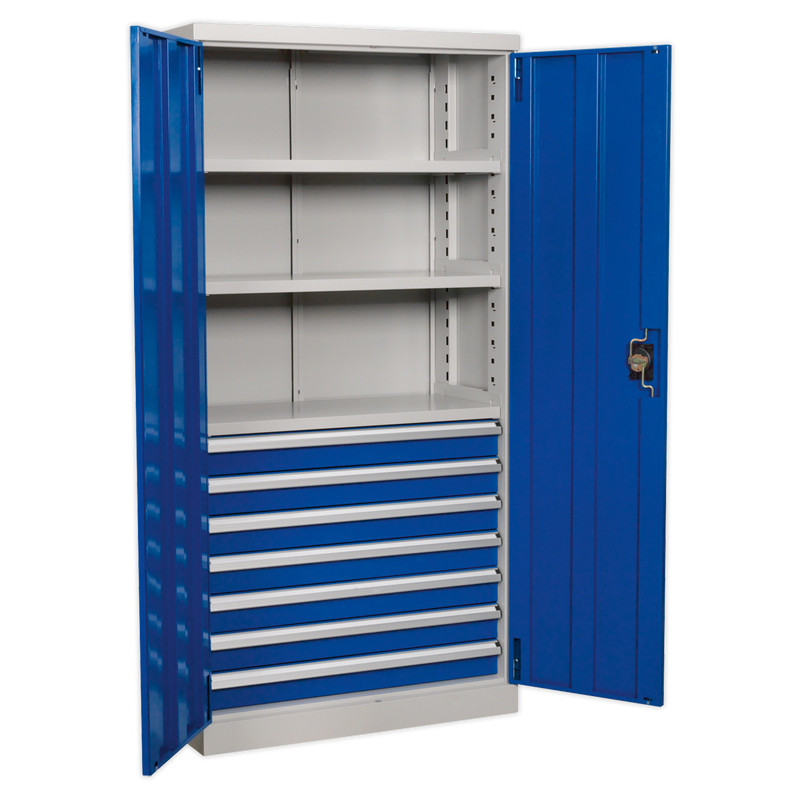Industrial Cabinet 7 Drawer 3 Shelf 1800mm | Pipe Manufacturers Ltd..