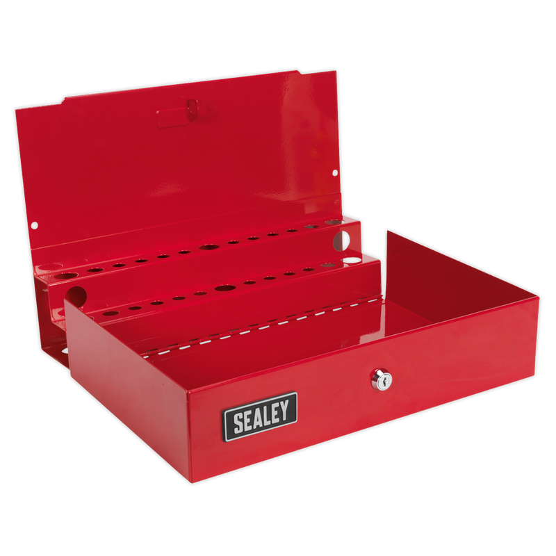 Side Cabinet for Long Handle Tools - Red | Pipe Manufacturers Ltd..