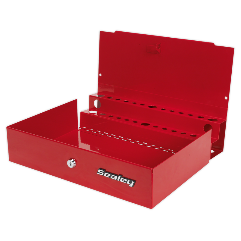 Side Cabinet for Long Handle Tools - Red | Pipe Manufacturers Ltd..