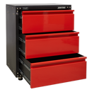 Modular 3 Drawer Cabinet with Worktop 665mm | Pipe Manufacturers Ltd..