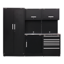 Modular Storage System Combo - Stainless Steel Worktop | Pipe Manufacturers Ltd..