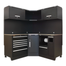 Modular Storage System Combo - Stainless Steel Worktop | Pipe Manufacturers Ltd..
