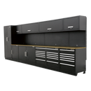 Complete Modular Workshop Storage Combination - Oak Worktop | Pipe Manufacturers Ltd..