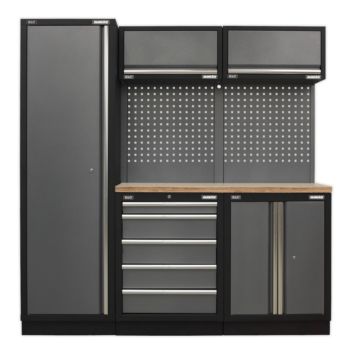 Modular Storage System Combo - Pressed Wood Worktop
