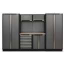 Modular Storage System Combo - Pressed Wood Worktop | Pipe Manufacturers Ltd..