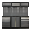 Modular Storage System Combo - Stainless Steel Worktop | Pipe Manufacturers Ltd..