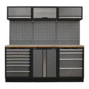 Modular Storage System Combo - Pressed Wood Worktop | Pipe Manufacturers Ltd..