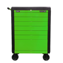 Rollcab 7 Drawer Push-To-Open Hi-Vis Green | Pipe Manufacturers Ltd..
