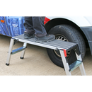 Aluminium Folding Platform 2-Tread EN 14183 | Pipe Manufacturers Ltd..