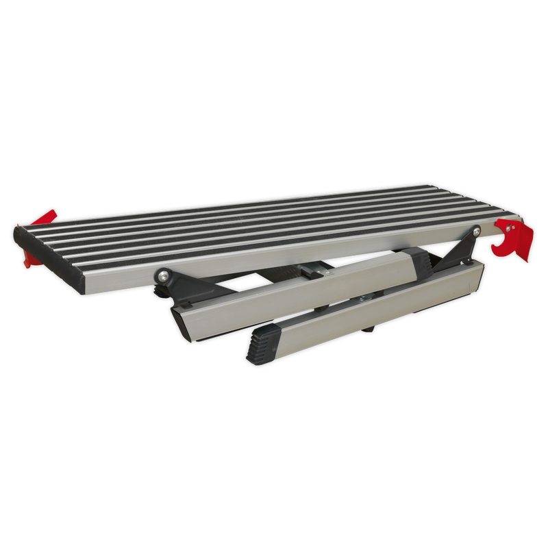Aluminium Folding Platform 2-Tread EN 14183 | Pipe Manufacturers Ltd..