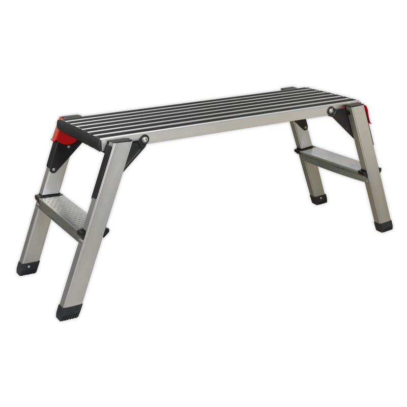 Aluminium Folding Platform 2-Tread EN 14183 | Pipe Manufacturers Ltd..