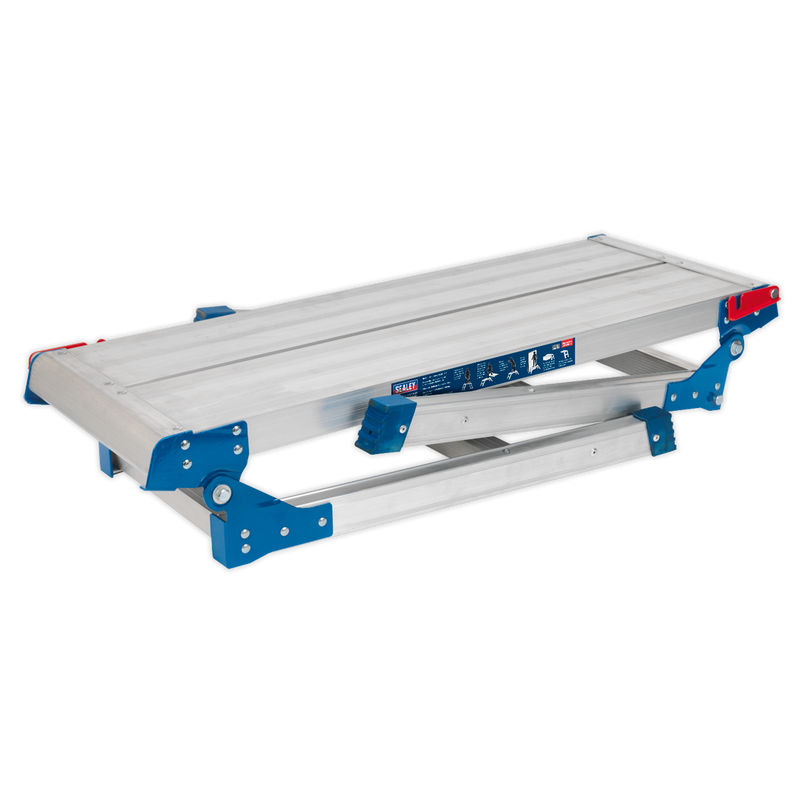 Aluminium Folding Platform 2-Tread EN 131 | Pipe Manufacturers Ltd..