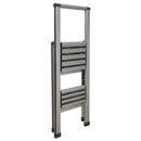 Aluminium Professional Folding Step Ladder 2-Step 150kg Capacity | Pipe Manufacturers Ltd..