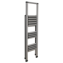 Aluminium Professional Folding Step Ladder 3-Step 150kg Capacity | Pipe Manufacturers Ltd..