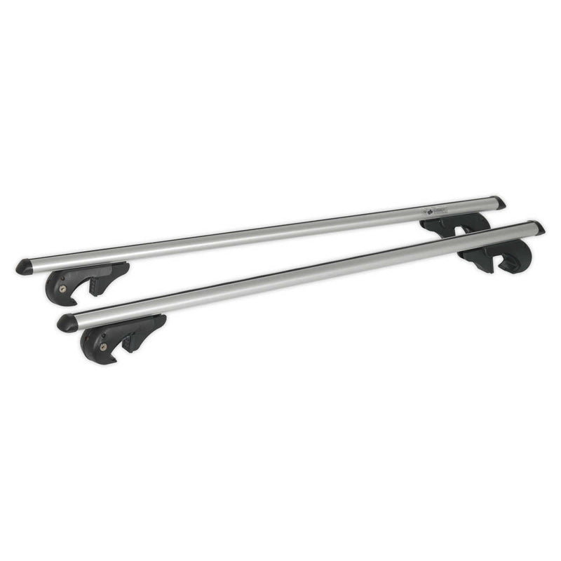 Aluminium Roof Bars 1200mm for Traditional Roof Rails 90kg Max Capacity | Pipe Manufacturers Ltd..