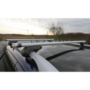 Aluminium Roof Bars 1200mm for Traditional Roof Rails 90kg Max Capacity | Pipe Manufacturers Ltd..