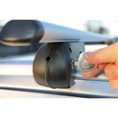 Aluminium Roof Bars 1200mm for Traditional Roof Rails 90kg Max Capacity | Pipe Manufacturers Ltd..