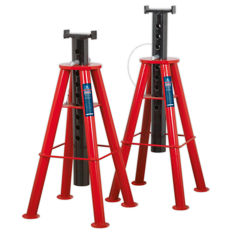 Axle Stands (Pair) 10tonne Capacity per Stand High Level | Pipe Manufacturers Ltd..