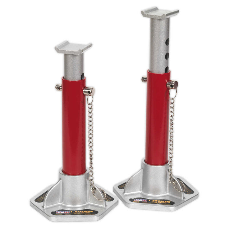 Axle Stands (Pair) 1.5tonne Capacity per Stand Aluminium/Steel | Pipe Manufacturers Ltd..
