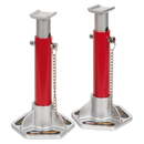 Axle Stands (Pair) 1.5tonne Capacity per Stand Aluminium/Steel | Pipe Manufacturers Ltd..