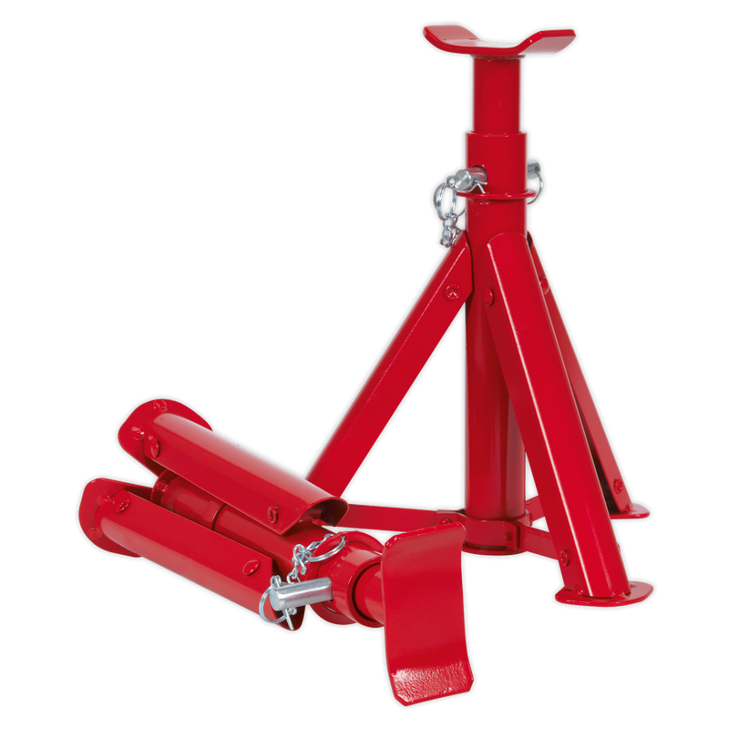 Axle Stands (Pair) 2tonne Capacity per Stand - Folding Type | Pipe Manufacturers Ltd..
