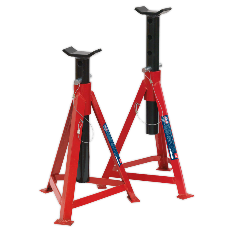 Axle Stands (Pair) 2.5tonne Capacity per Stand Medium Height | Pipe Manufacturers Ltd..