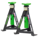 Axle Stands (Pair) 3tonne Capacity per Stand Green | Pipe Manufacturers Ltd..