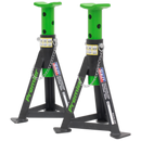 Axle Stands (Pair) 3tonne Capacity per Stand Green | Pipe Manufacturers Ltd..