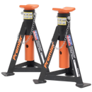 Axle Stands (Pair) 3tonne Capacity per Stand Orange | Pipe Manufacturers Ltd..