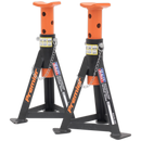 Axle Stands (Pair) 3tonne Capacity per Stand Orange | Pipe Manufacturers Ltd..