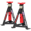 Axle Stands (Pair) 3tonne Capacity per Stand - Red | Pipe Manufacturers Ltd..
