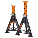 Axle Stands (Pair) 6tonne Capacity per Stand - Orange | Pipe Manufacturers Ltd..