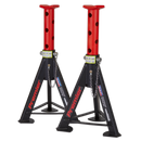 Axle Stands (Pair) 6tonne Capacity per Stand - Red | Pipe Manufacturers Ltd..