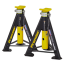 Axle Stands (Pair) 6tonne Capacity per Stand - Yellow | Pipe Manufacturers Ltd..