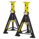 Axle Stands (Pair) 6tonne Capacity per Stand - Yellow | Pipe Manufacturers Ltd..