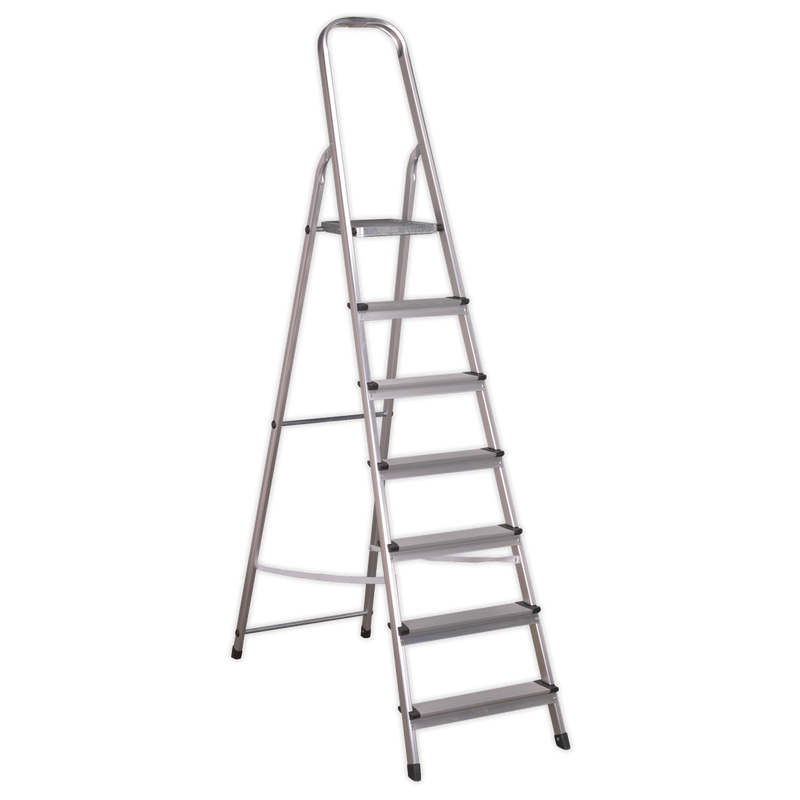 Aluminium Step Ladder 7-Tread EN 131 | Pipe Manufacturers Ltd..