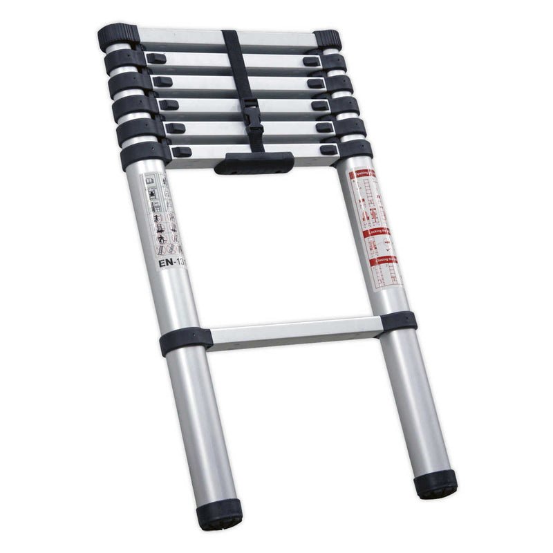 Aluminium Telescopic Ladder 7-Tread EN 131 | Pipe Manufacturers Ltd..
