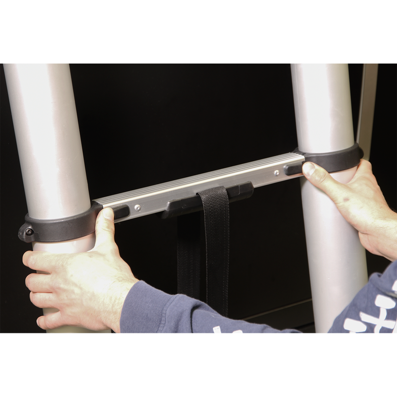 Aluminium Telescopic Ladder 9-Tread EN 131 | Pipe Manufacturers Ltd..