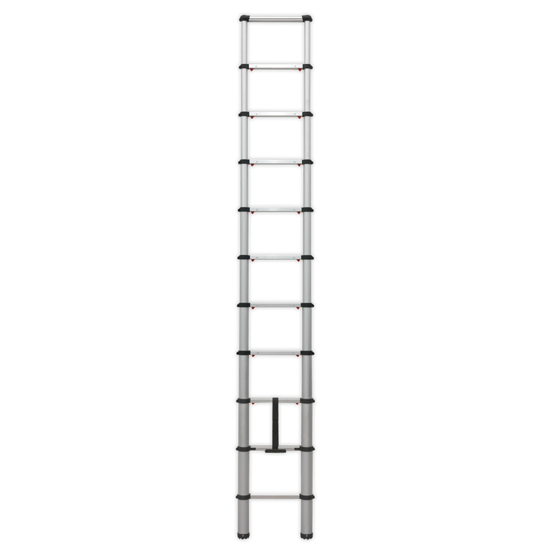 Aluminium Telescopic Ladder 11-Tread EN 131 | Pipe Manufacturers Ltd..