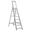 Aluminium Step Ladder 8-Tread Industrial BS 2037/1 | Pipe Manufacturers Ltd..