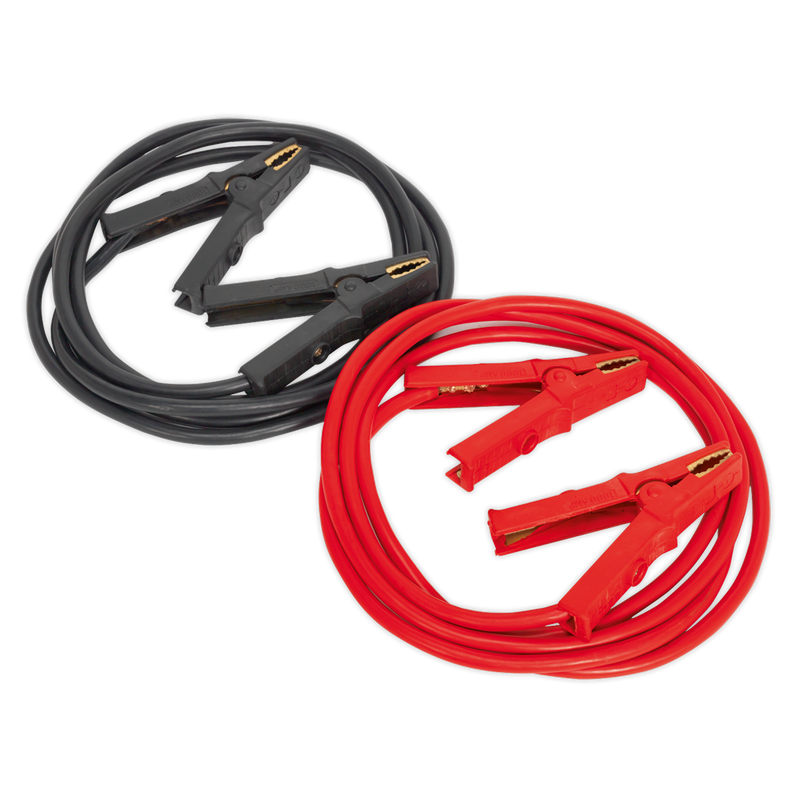 Heavy-Duty Booster Cables 40mm_ x 5m CCA 600A | Pipe Manufacturers Ltd..