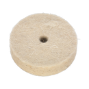 Wool Polishing Wheel ¯50 x 13mm 6mm Bore | Pipe Manufacturers Ltd..