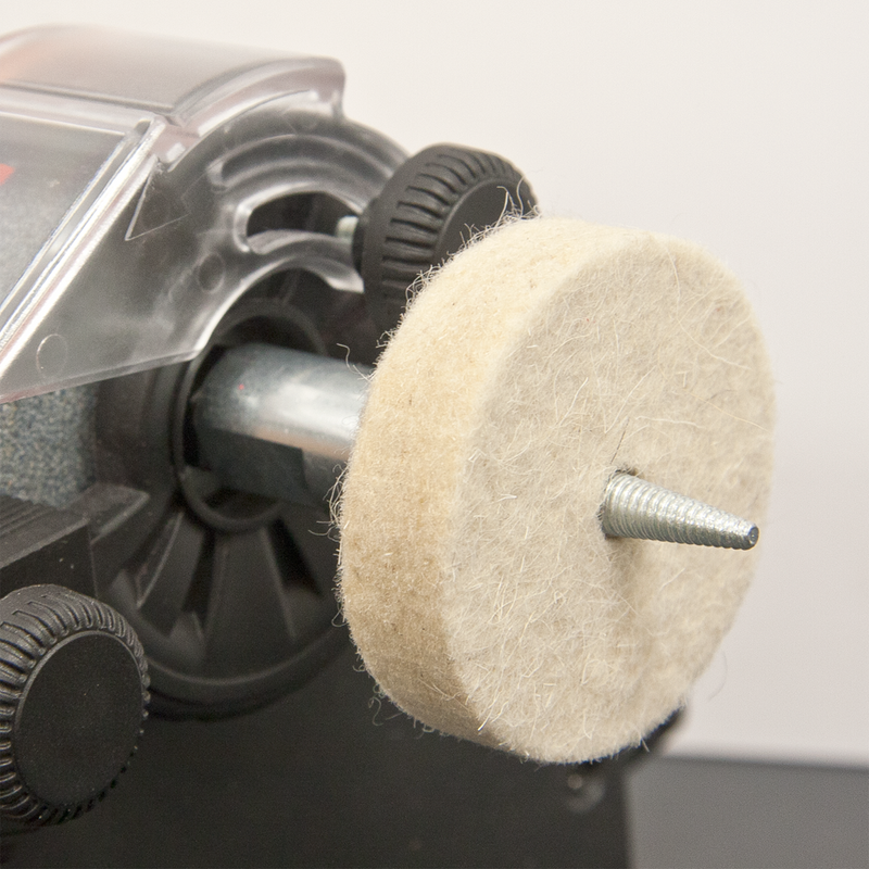 Wool Polishing Wheel ¯50 x 13mm 6mm Bore | Pipe Manufacturers Ltd..
