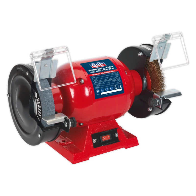 Bench Grinder ¯150mm with Wire Wheel 370W/230V | Pipe Manufacturers Ltd..
