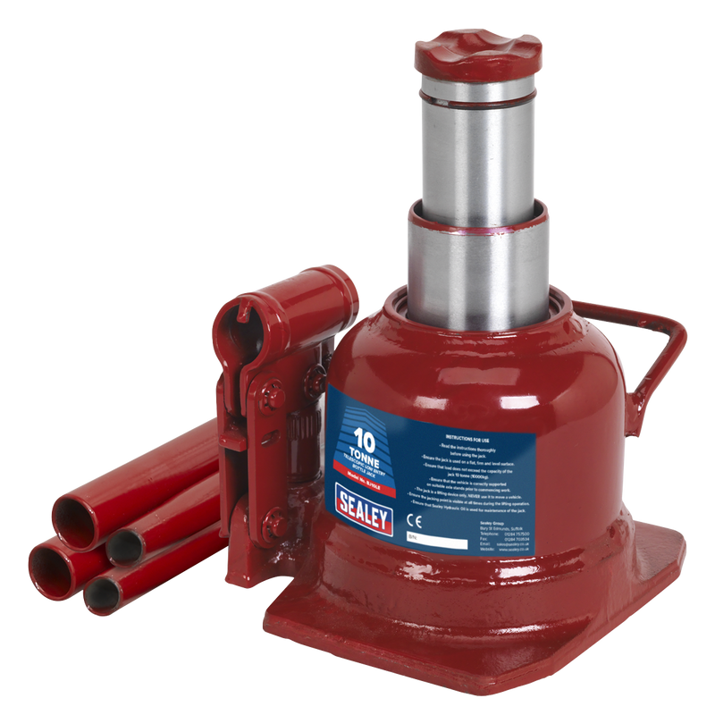 Bottle Jack 10tonne Low Entry Telescopic | Pipe Manufacturers Ltd..