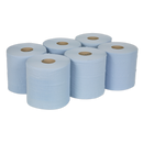 Paper Roll Blue 2-Ply Embossed 150m Pack of 6 | Pipe Manufacturers Ltd..