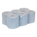 Paper Roll Blue 2-Ply Embossed 150m Pack of 6 | Pipe Manufacturers Ltd..