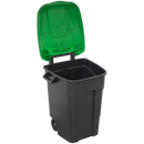 Refuse/Wheelie Bin 100L - Green | Pipe Manufacturers Ltd..